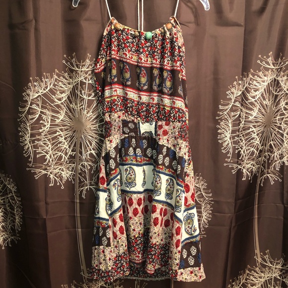 Funky People Dresses & Skirts - FUNKY PEOPLE Dress Boho Hippie Wooden Beaded S